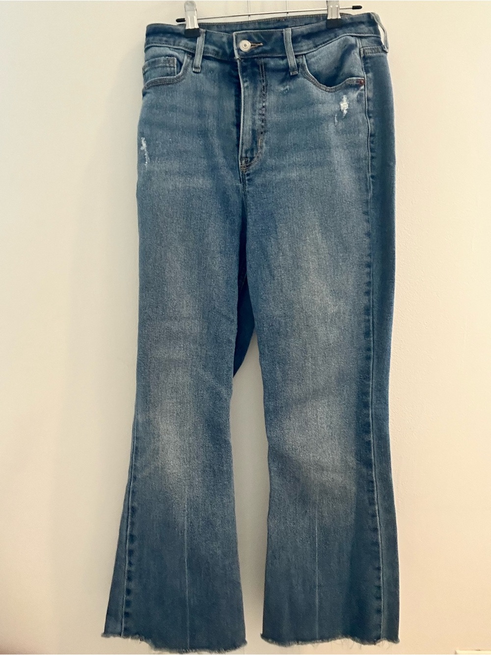 Old Navy Women's Medium Blue High-Rise Flare Jeans